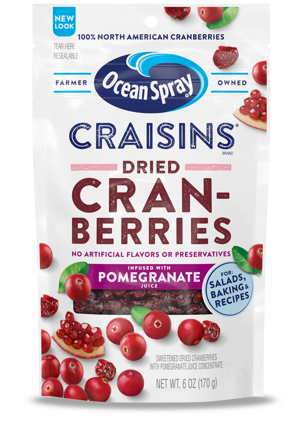 Craisins® Dried Cranberries Pomegranate Juice Infused 6oz