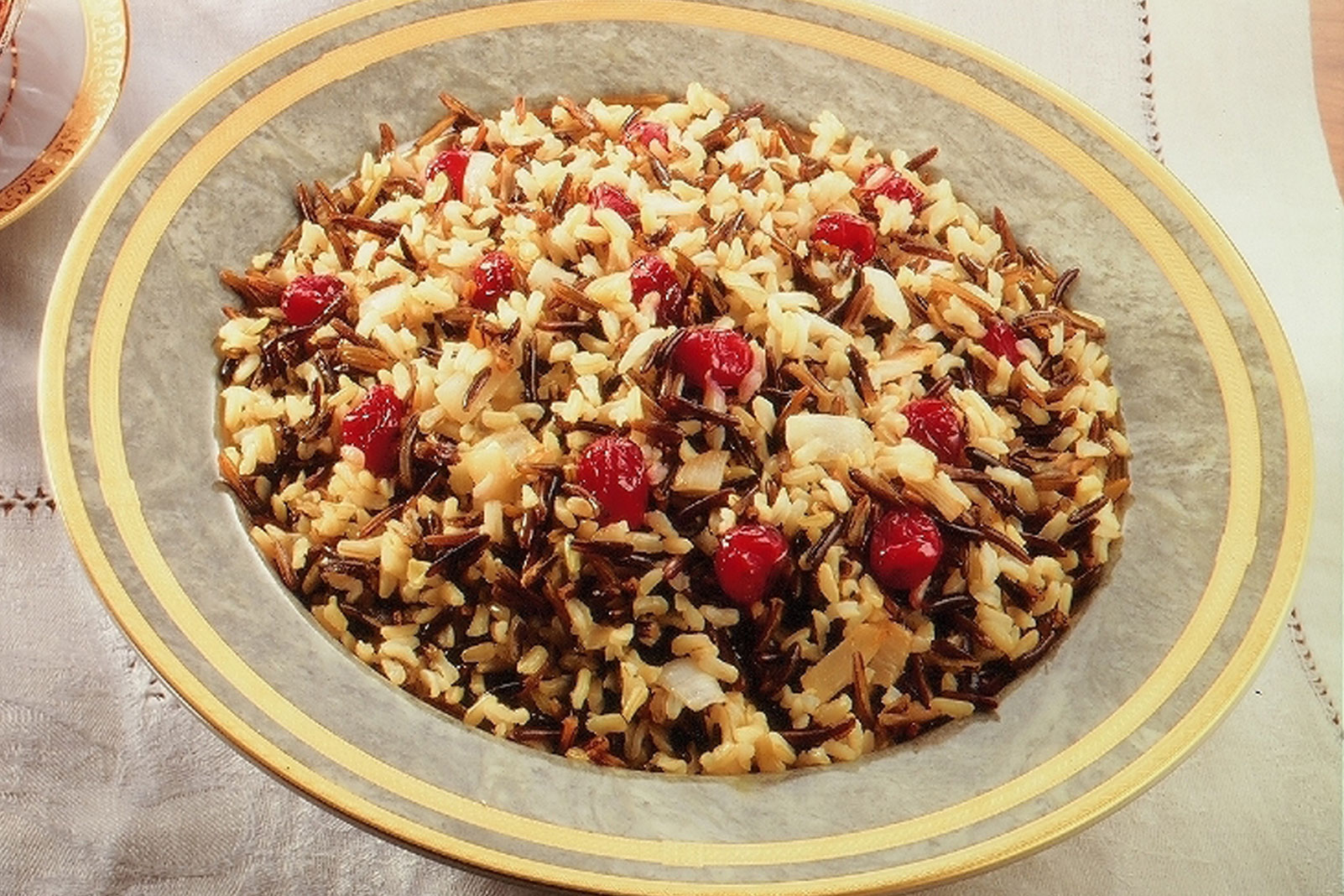Wild Rice with Cranberries and Caramelized Onions